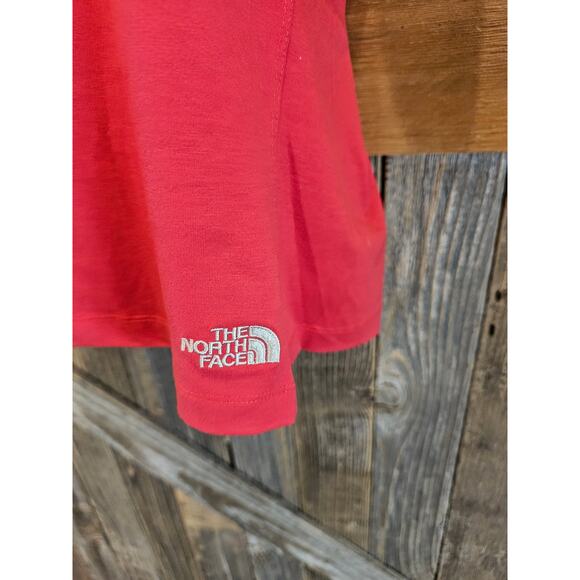 THE NORTH FACE VAPORWICK CREW NECK T-SHIRT LOGANBERRY RED WOMENS SIZE L Y2K - Picture 3 of 7